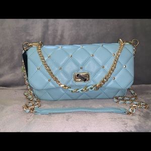 Badgley Mischka Blue Crossbody Purse